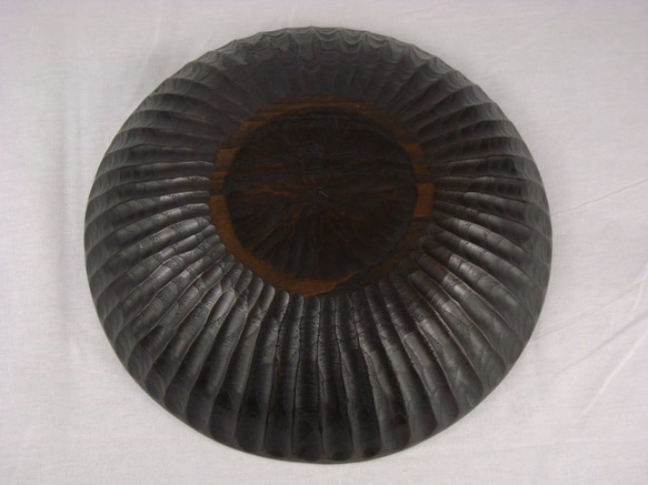 しのぎ丸鉢（径27×高5ｃｍ） 5枚目の画像