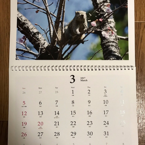 レクサス 2017年度 壁掛けカレンダー