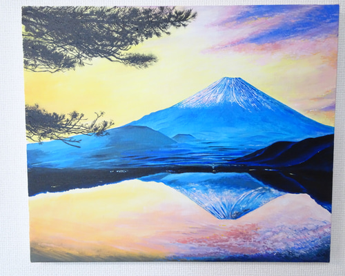 夏波と富士山 アクリルアート