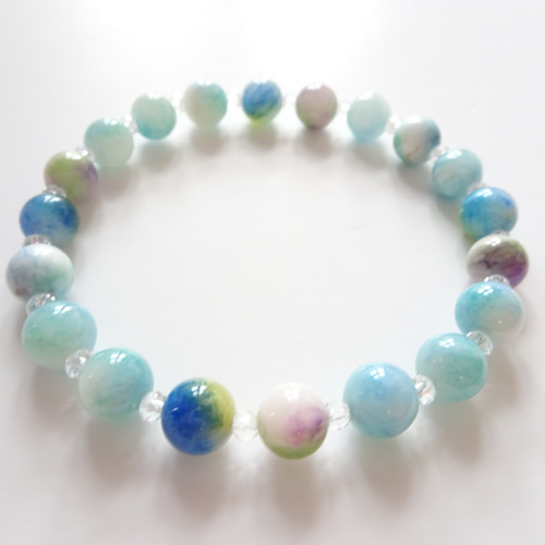 makani】キャンディジェイド/シンプル/ブルー/青/人間関係/信頼/調和  