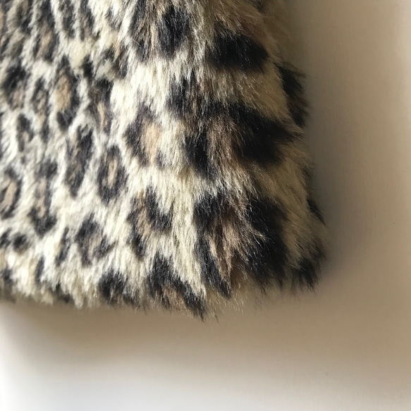 【ラスト1点です！】eco fur × eco leather tote bag （レオパード） 6枚目の画像