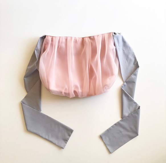 【受注生産】《3way》ribbon tote bag （sakura pink） 10枚目の画像