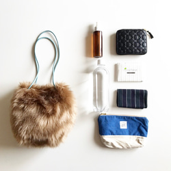 【受注生産】 2way eco fur mini bag（キャメルベージュ） 7枚目の画像