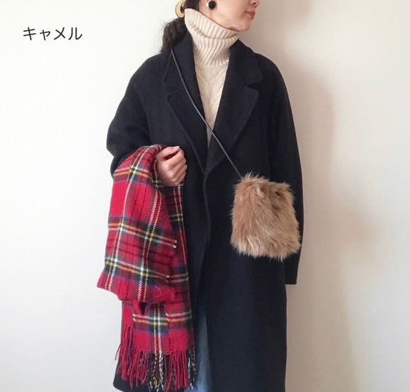 【受注生産】 eco fur mini pochette 5枚目の画像