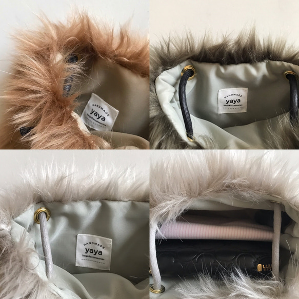 【受注生産】 eco fur mini pochette 8枚目の画像