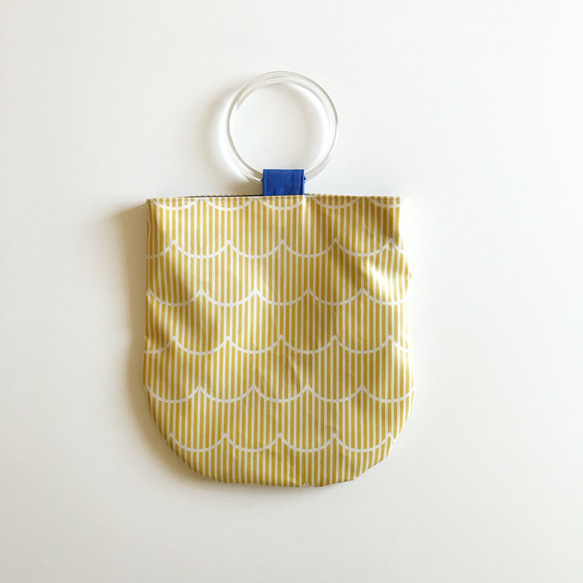 laminate round bag （yellow） 3枚目の画像