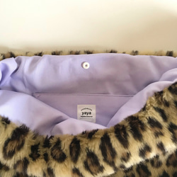 eco fur 3way ribbon tote bag2018（レオパード） 5枚目の画像