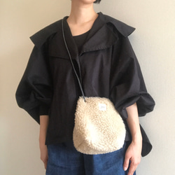 【冬物SALE◯2/25まで】2way eco sheep-boa mini bag 2枚目の画像