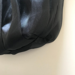 【受注生産】 《3way 》 ribbon tote bag （black） 6枚目の画像
