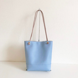 【受注生産】baketsu bag（powder blue） 2枚目の画像