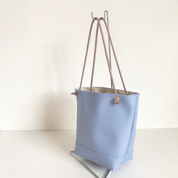 【受注生産】baketsu bag（powder blue） 3枚目の画像