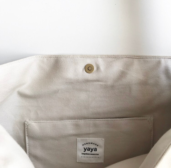 【受注生産】 frill shoulder bag （ivory） 10枚目の画像