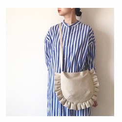 【受注生産】 frill shoulder bag （ivory） 3枚目の画像