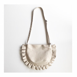 【受注生産】 frill shoulder bag （ivory） 7枚目の画像