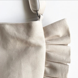 【受注生産】 frill shoulder bag （ivory） 9枚目の画像