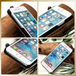iPhone木製ケース 貝殻モデル (名入れ+700円) 5枚目の画像