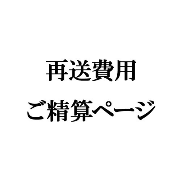 再送費用ご精算ページ 1枚目の画像