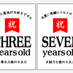 誕生日ポスター＊七五三ポスター オーダーメイド 3枚目の画像