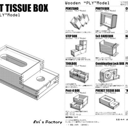 POCKET TISSUE BOX（ポケットティッシュ箱キット） 2枚目の画像