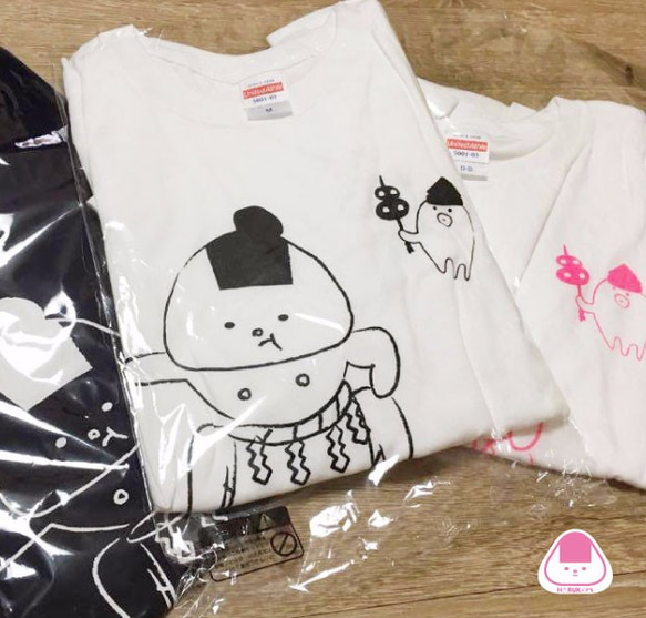 【キッズサイズもあります】おにぎりTシャツ　どすこいver. 5枚目の画像