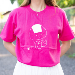 【キッズサイズもあります】おにぎりTシャツ　さみしくないver. 3枚目の画像