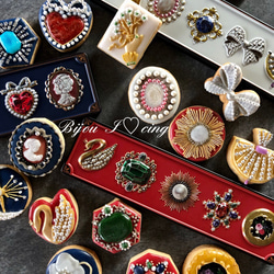 4/6頃製造、4/11〜12頃お届け ★ネイビー缶★ ブローチみたいなアイシングクッキー 7枚目の画像