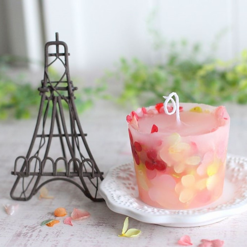 プチステンドグラス　ストロベリーキャンドル プチステンドグラスストロベリーキャンドル