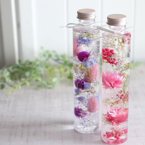 ハーバリウム （デイジー＆ペッパーベリー L）＃4 プリザーブド  