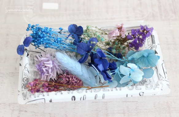 花材が選べるハーバリウムキット　3本分　（瓶・オイル・花材セット） 3枚目の画像