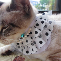 猫　犬　首輪　バンダナ　首飾り　　ペットグッズ　アクセサリー 2枚目の画像
