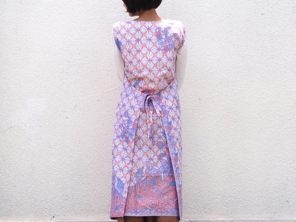 柔和的顏色3way圍裙/粉色 第6張的照片