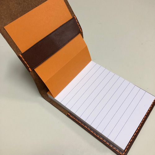 ロディア(RHODIA)No.11用。本革(ヌメ革)メモ帳カバー【送料無料