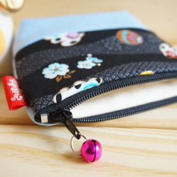 20%off   貓德雷--日式鋪棉小零錢包- 招財貓-粉紫款 第6張的照片