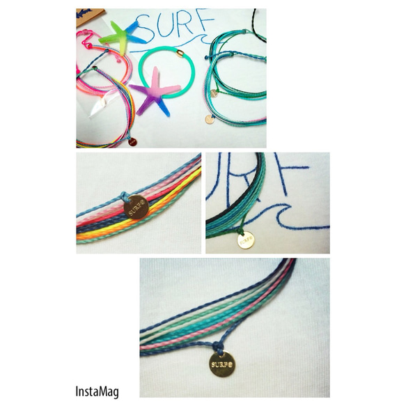 surf ☺︎ チャーム ブレスレット&アンクレット 1枚目の画像