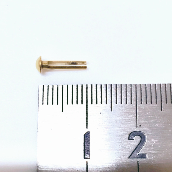 割ピン(直径3.5mm)ゴールド10個入り 2枚目の画像