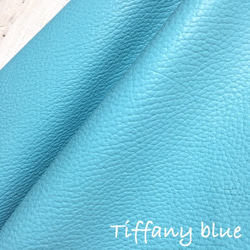 【36cm×36cm】カルトナージュ用　イタリア製レザー　tiffuny blue(ﾃｨﾌｧﾆｰﾌﾞﾙｰ) 1枚目の画像