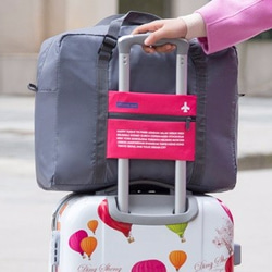キャリー・スーツケースに付けられる大容量バッグ【ピンク】 2枚目の画像