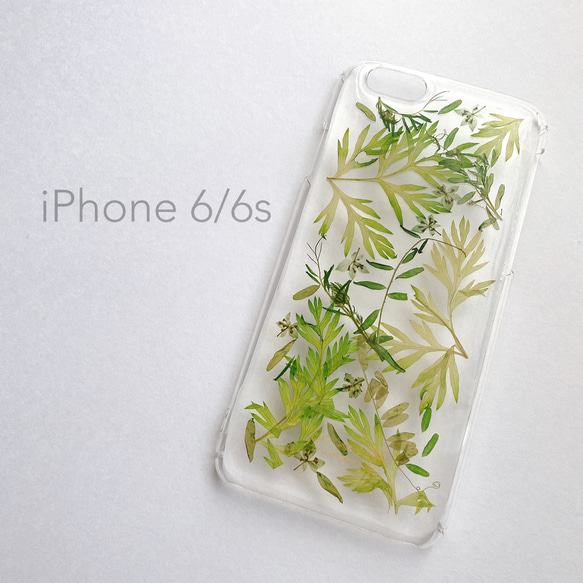 1点もの・即日発送・送料無料】iPhone 6/6s押し花ケース iPhoneケース 
