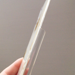 【即日発送・送料無料】ホワイトコスモスのiPhoneX押し花ケース 3枚目の画像
