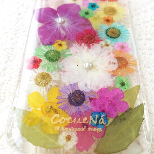 MX120〉iPhone5/5s押し花ケース iPhoneケース・カバー Cocuena.（こき 