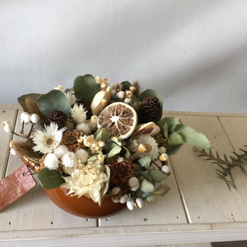 小さなドライフラワーアレンジ ドライフラワー hanamame 通販 9246387