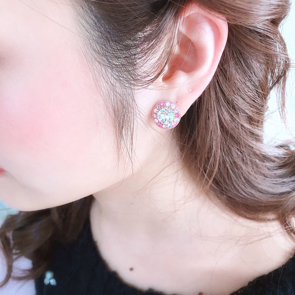 【一点物】パールキャッチ♡ビジューピアス 9枚目の画像