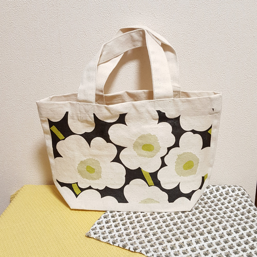マリメッコ♡ハンドメイドsizeM×ホワイト トートバッグ may＊made 通販  