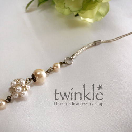 大人カワイイ☆上品ビーズストラップ 携帯ストラップ twinkle☆ 通販