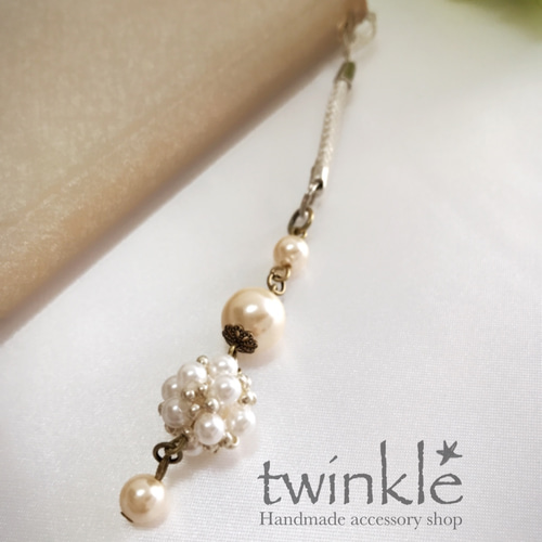 大人カワイイ☆上品ビーズストラップ 携帯ストラップ twinkle☆ 通販