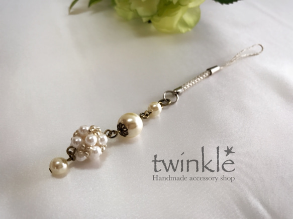 大人カワイイ☆上品ビーズストラップ 携帯ストラップ twinkle☆ 通販
