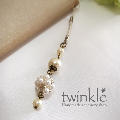 大人カワイイ☆上品ビーズストラップ 携帯ストラップ twinkle☆ 通販