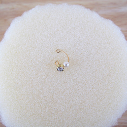 イヤーカフ　シャンパンと泡   右耳用 3枚目の画像