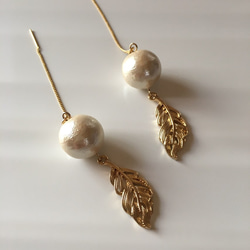 ⭐cotton pearl × feather  ～chain piece～ 1枚目の画像