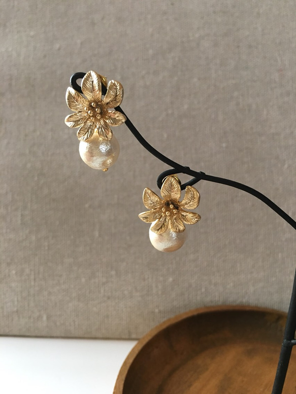 gold flower ×cotton pearl   ～キスカ～ 3枚目の画像